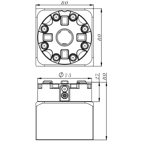 D75 3M CNC Manual Chuck 3R-610.21-S