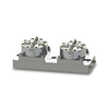 2 in 1 CNC Pneumatic Chuck D100 with Base Plate